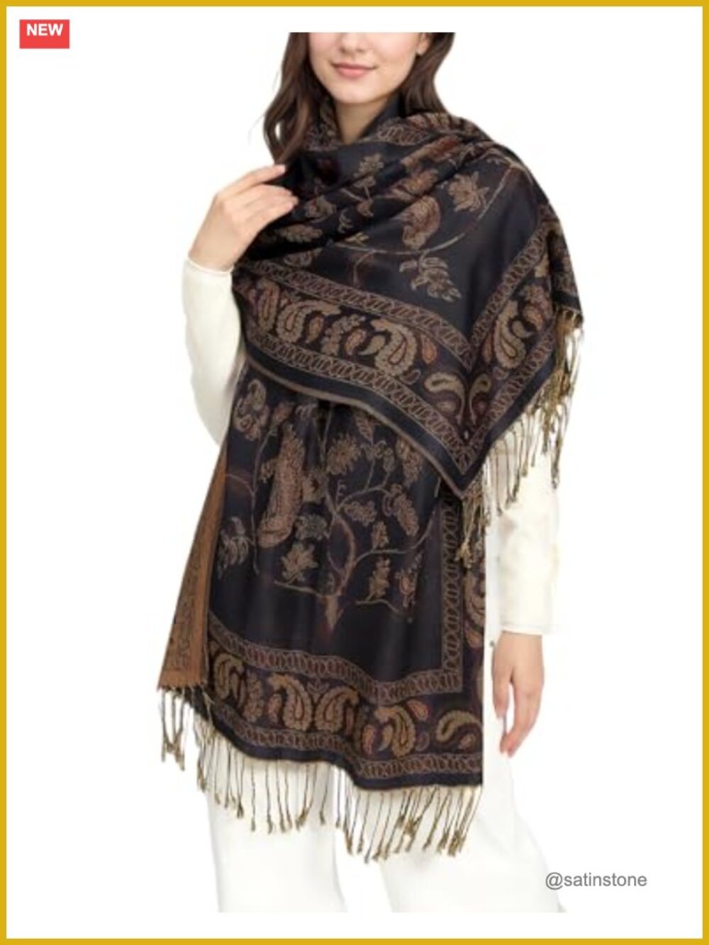 Reversible Festival Pashmina Rave Scarf, Shawls and Wraps for Evening Dress,